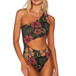 Beach Riot celine Honolulu hibiscus one piece
